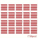 Christmas Wax Paper 20pc Red Gingerbread Hat