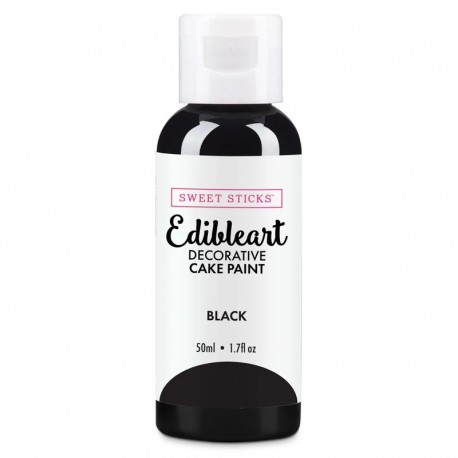 Sweet Sticks Edibleart Cake Paint - Black - 50ml