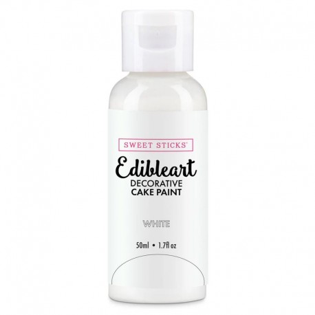 Sweet Sticks Edibleart Cake Paint - White - 50ml