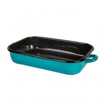 Urban Style Enamelware Rectangular Baking Dish - 32cm/3.4L Teal