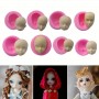 Silicone Mould Doll Faces 8pc