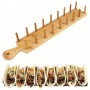 Bamboo/Wood Taco Rack holds 8