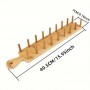 Bamboo/Wood Taco Rack holds 8