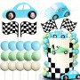 Cake Top Race Car Set Blue 18pc set