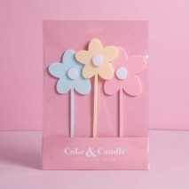 C&C Milkshake Layered Cake Topper - Flowers