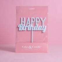 C&C Milkshake Layered Cake Topper - Happy Birthday Bubblegum