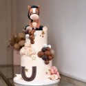 Cake Topper Brown Horse & Balls 17pc set