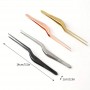 Titanium Rose Gold Plating Tweezers 15cm