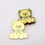 Acr Top Teddy Bear Gold `1pc