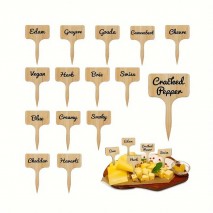 Wooden Cheese Markers 10pcs