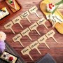 Wooden Cheese Markers 10pcs