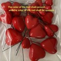 Cake Topper Hearts 20pcs Red