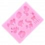 Silicone Mould Forest Animals 7cav