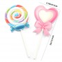 Cake Topper Colourful Lollipops 24pc