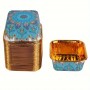 Boho Square Muffin Cup Blue 50pc