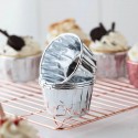 Muffin Cups and Cupcake Liners 50pcs Foil Silver