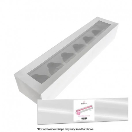 Cake Craft Window Cupcake Box - 6 Hole