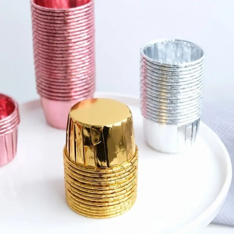 Foil Muffin Cups 50pc RGold