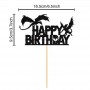 Cake Topper Dragon Black Fei Long