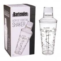 Bartender Acrylic Cocktail Shaker - 750ml