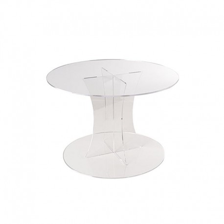 Koch & Co Reversible Acrylic Cake Stand - Clear