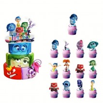 Cake Topper Insied Out Brain Squad 13pc