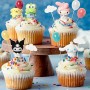 Cake Topper Sanrio Cute Anime 7pc