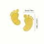 Acr Top Baby Feet Gold 2pcs