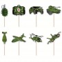 Cake Topper Military Themed 16pc