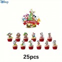 Cake Topper Mickey & Friends Christmas 25pc