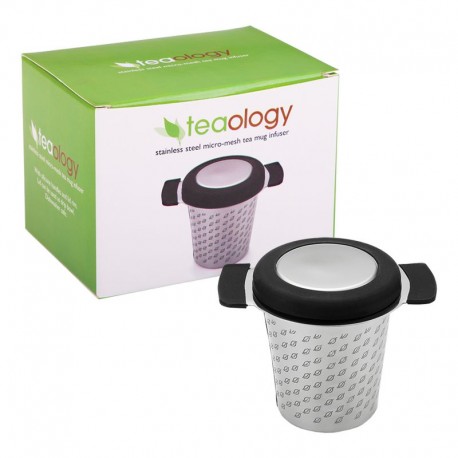 Teaology Micromesh Tea Mug Infuser with Lid