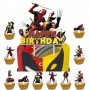 Cupcake Top Deadpool & Wolverine 12pc