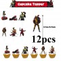 Cupcake Top Deadpool & Wolverine 12pc