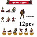 Cupcake Toppers Deadpool & Wolverine 12pc