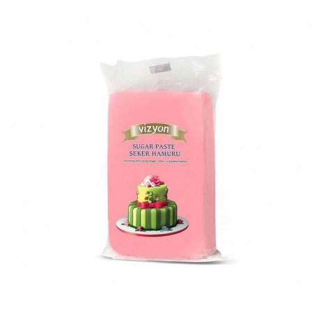 Vizyon Fondant Sugar Paste – Pink 250g