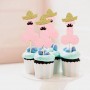 Glitter Pink Willy Cake Topper 10pcs