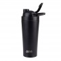 Oasis Dbl Wall Protein Shaker 700ml Blk