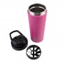 Oasis Dbl Wall Protein Shaker 700ml Fusc