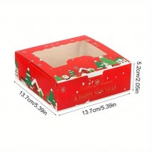 Xmas Reindeer Cake Box 13.7x13.7x5.2cm