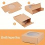 Kraft Cookie Box w Window 8x8x3