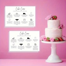 Cake Care Cards pack of 30