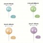 Cake Topper Balls Metallic Pastels 20pc