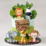 Cake Topper Jungle Safari Figurines 5pc