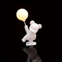 Cake Topper White Teddy Bear with Light