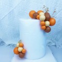 Cake Topper Balls Orange Tones 20pc