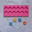 Silicone Mould Lollipop Small 12 cavity