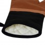 Selby Oven Mitt 34x15 Ginger & Black