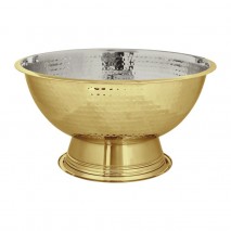 Alfie Champagne Bowl 40cm Hammered Gold