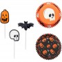 Wilton Skull, Bat & Pumpkin Halloween Cupcake Kit - 72 piece