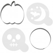 Wilton Halloween Cookie Cutter & Stencil Set - Pumpkin & Circle